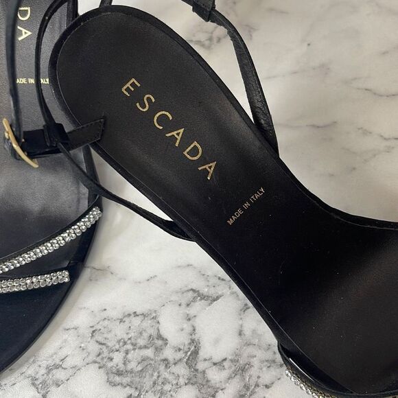 Escada Rhinestone Embellished Heels 40.5 - Picture 3 of 7